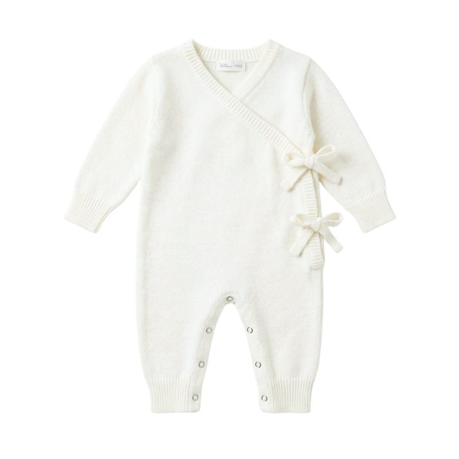 Hovedbilde Strikket omslagsdress i offwhite