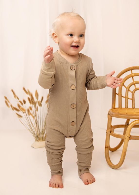 Clay bambusheldress i vaffelstoff