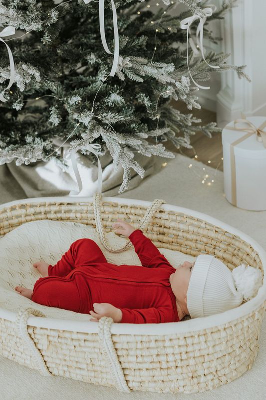 Offwhite babylue i bomull